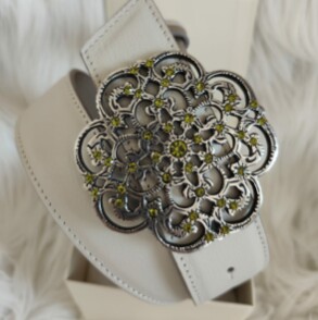 Boucle Uzès argenté / Vert